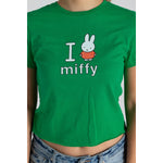 Miffy Cropped T-Shirt - I Love Miffy
