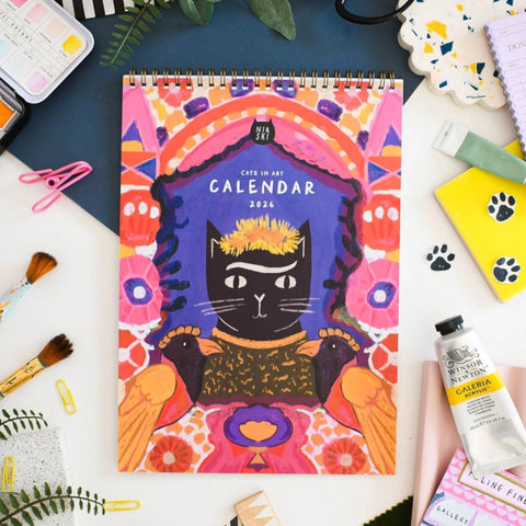 Cats In Art 2026 Calendar