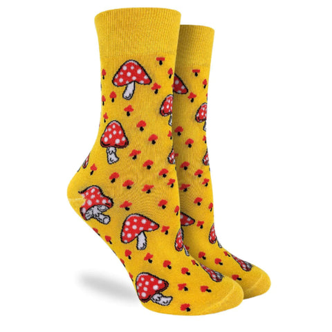 Womens Socks - Mushrooms