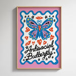 A4 Print - Antisocial Butterfly