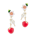 Apple Mouse Drop Earrings