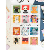 Tea Towel - Arty Cats