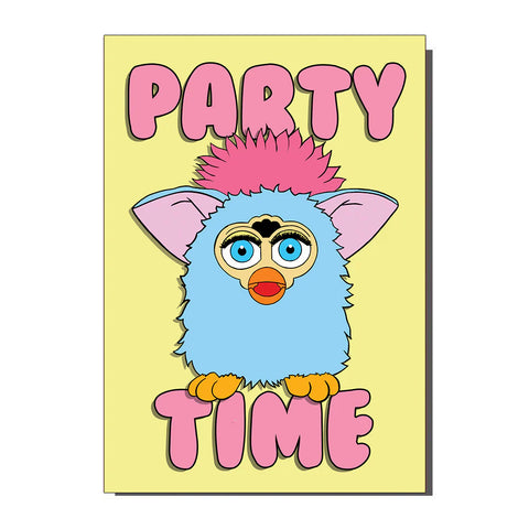 party time furby card