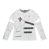 ACDC Rag Long Sleeve T-shirt - Japanese Import - Blood (White)