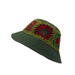 Crochet Applique Bucket Hat