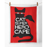 Tea Towel - Cat Super Hero