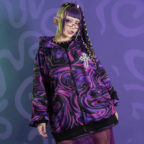 ACDC Rag Hoodie - Japanese Import - Chaaaos Purple