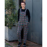 Checkerboard Stretch Dungarees