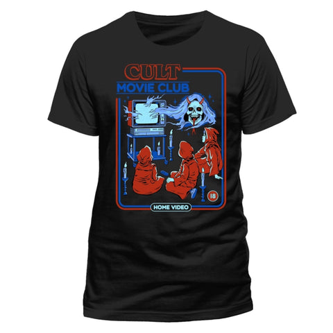 Cult movie club black t-shirt Steven Rhodes