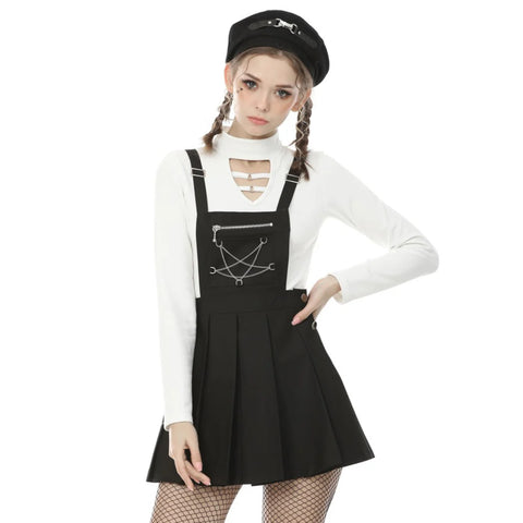 Chain Star Suspender Skirt