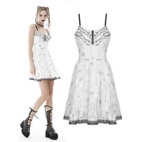 Patterned Strap Dress