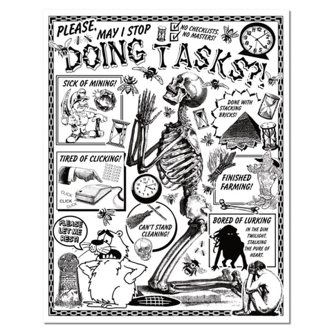 8" x 10" Print - Doing Tasks