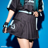 ACDC Rag Skirt - Japanese Import - Error Code (Blue)