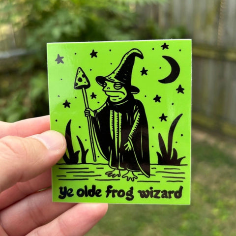 Sticker - Ye Olde Frog Wizard
