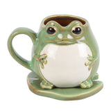 Frog Mug And Lilypad Coaster