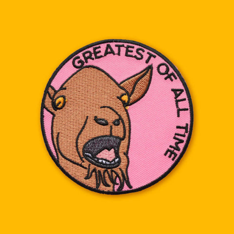 GOAT greatest of all time iron on patch