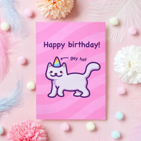 Gay Hat Card