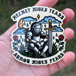 Sticker - Helmet Hides Tears