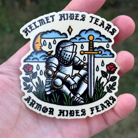 Sticker - Helmet Hides Tears