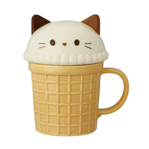 Japanese Mug - Ice Cream Cat