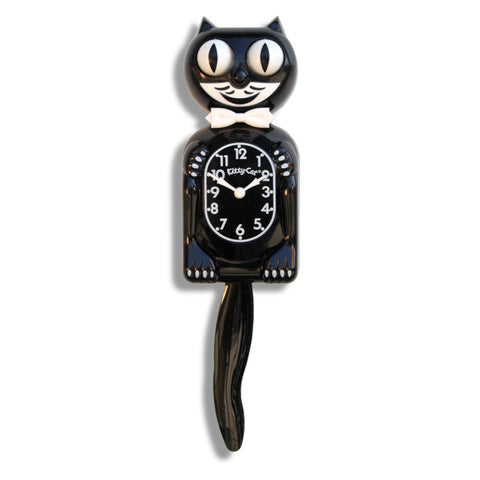 Cat Clock - Black Bowtie