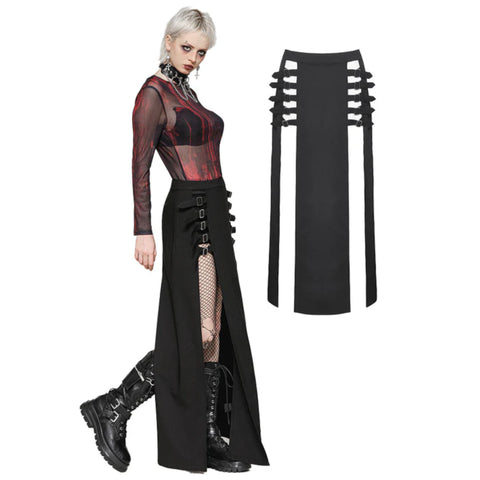 Side Slit Long Skirt