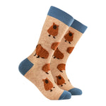 Women's Ankle Socks - Fluffy Capybara