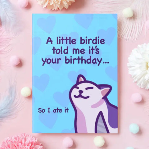Little Birdie Told Me Card