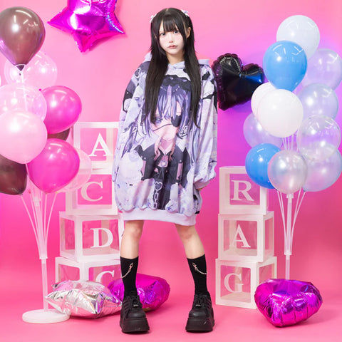 ACDC Rag Hoodie - Japanese Import - Love Girl (Purple)