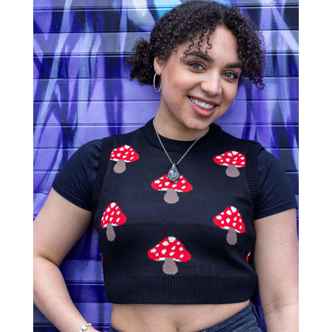 Mushroom Cropped Tank
