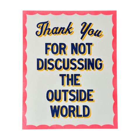 8" x 10" Print - Outside World