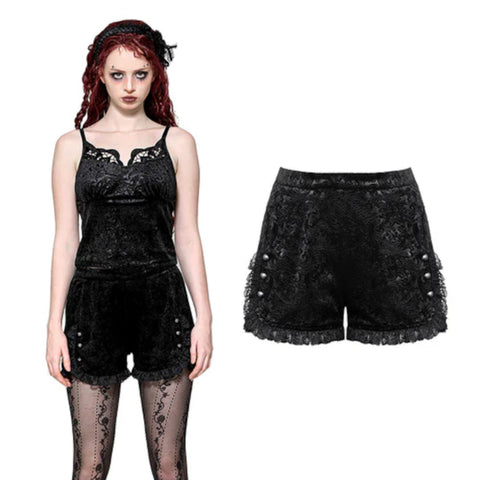 Velvet Embossed Shorts