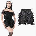 Embroidered Lantern Shorts