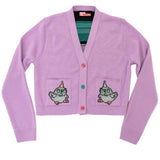 Balloon Pigeon Cropped Cardigan