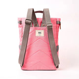 Pink Recycled Canvas Backpack