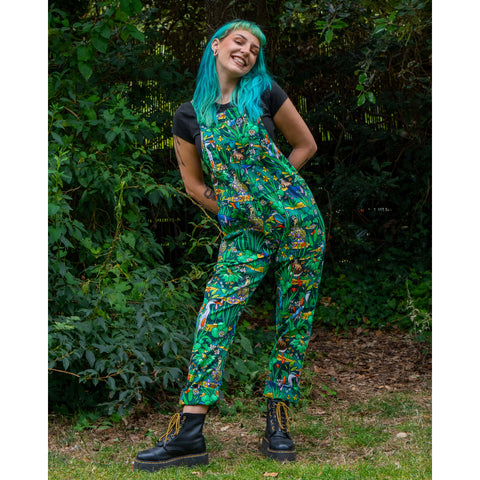 Pond Birds Stretch Dungarees
