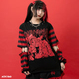 ACDC Rag Long Sleeve T-shirt - Japanese Import - Punky Bunny (Red)