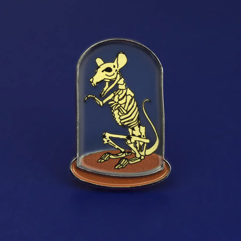 Enamel Pin  - Rat Skeleton