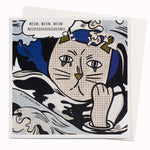 Roy Licktenstein Cat Card