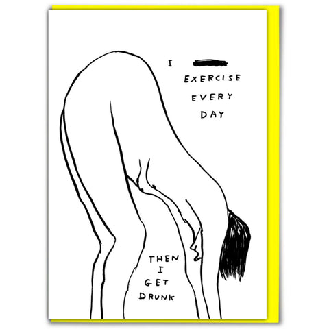 David Shrigley Card - Exercise