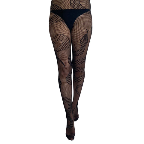 Snake Net Tights