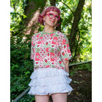 Strawberry Picnic Cropped Boxy Tee