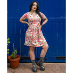 Strawberry Picnic Stretch Smock Dress