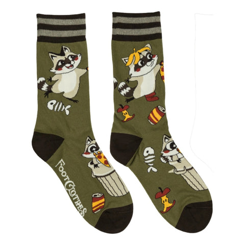 Mens Crew Socks - Trash Panda
