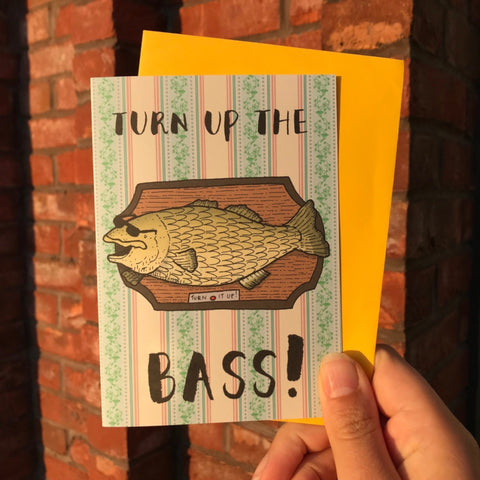 Turn Up The Bass Card