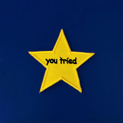 You tried star iron on patch