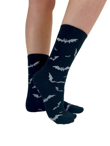Ankle Socks - Knitted Bats