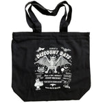 Discount bats black cotton tote bag