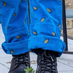 Blue Bee Cord Dungarees
