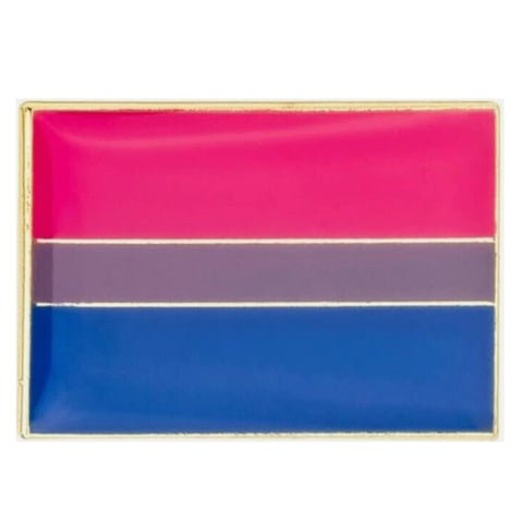 bisexual flag enamel pin